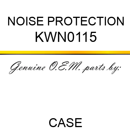 NOISE PROTECTION KWN0115