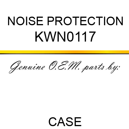 NOISE PROTECTION KWN0117