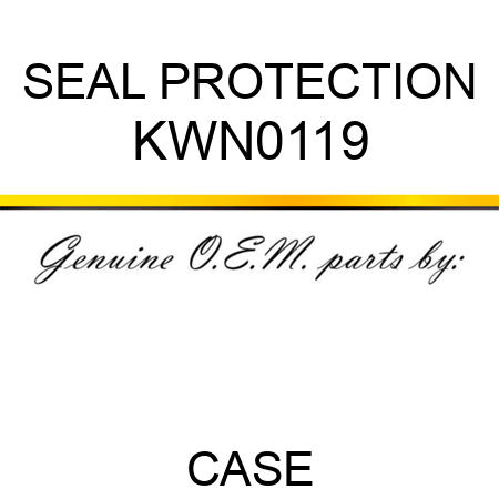 SEAL PROTECTION KWN0119