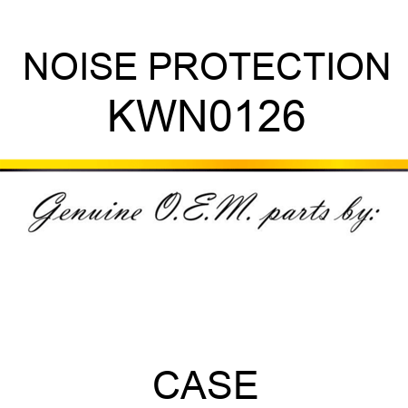 NOISE PROTECTION KWN0126