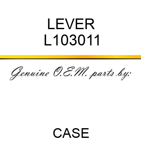 LEVER L103011