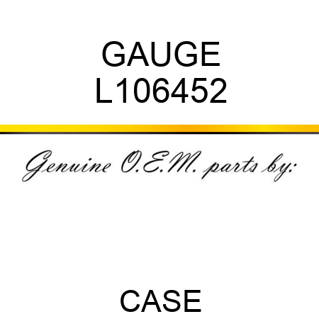 GAUGE L106452