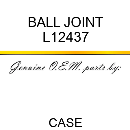 BALL JOINT L12437