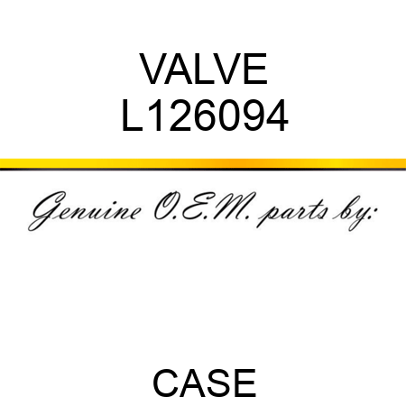 VALVE L126094