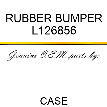 RUBBER BUMPER L126856