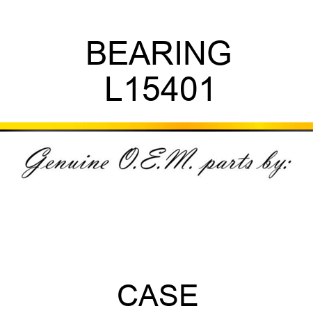 BEARING L15401