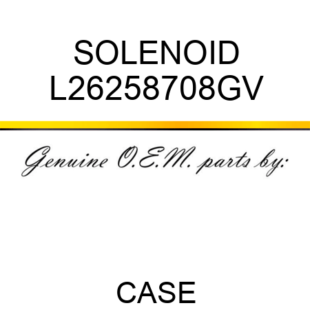 SOLENOID L26258708GV