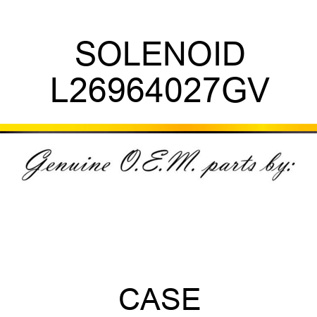 SOLENOID L26964027GV