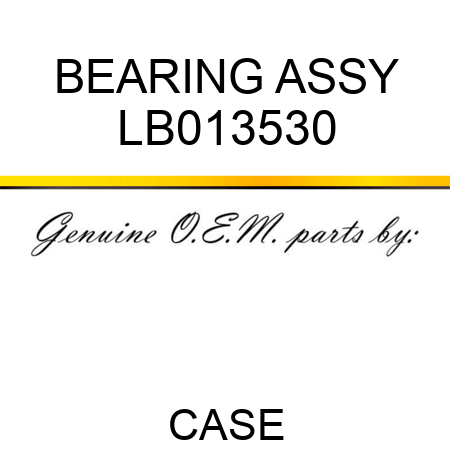 BEARING ASSY LB013530