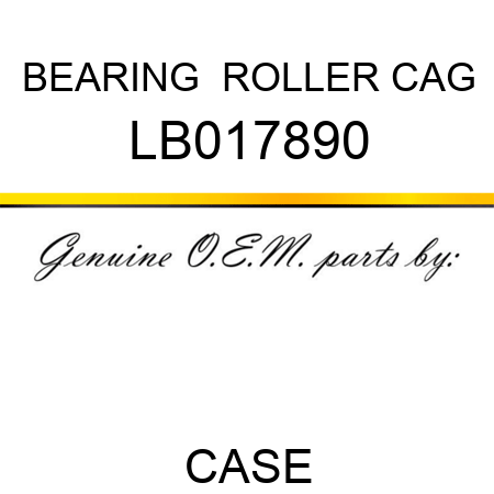 BEARING , ROLLER CAG LB017890