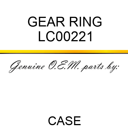 GEAR, RING LC00221