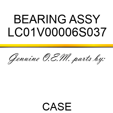 BEARING ASSY LC01V00006S037