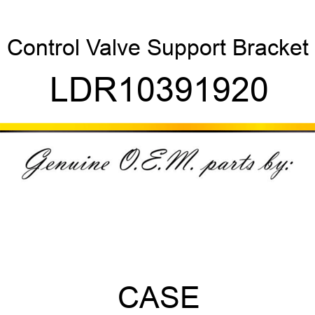 Control Valve Support Bracket LDR10391920