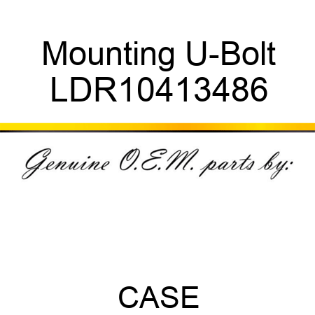 Mounting U-Bolt LDR10413486