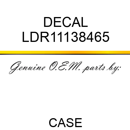 DECAL LDR11138465