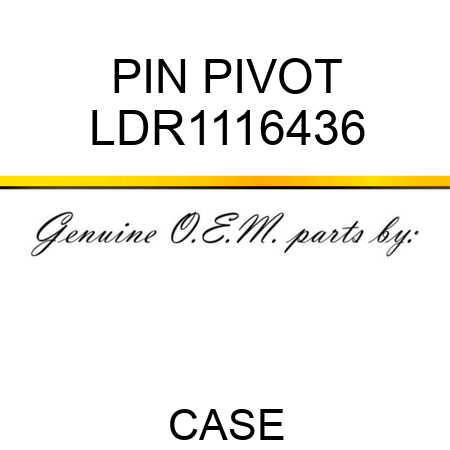 PIN, PIVOT LDR1116436