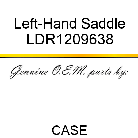 Left-Hand Saddle LDR1209638