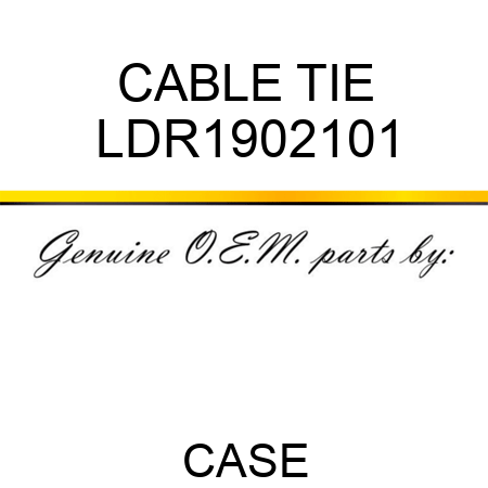 CABLE TIE LDR1902101