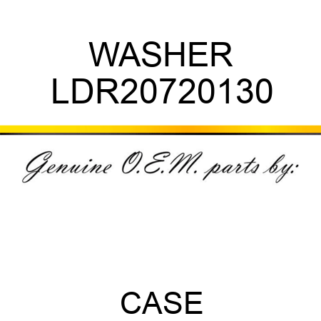 WASHER LDR20720130