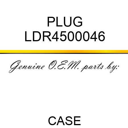 PLUG LDR4500046