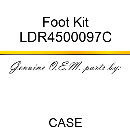 Foot Kit LDR4500097C