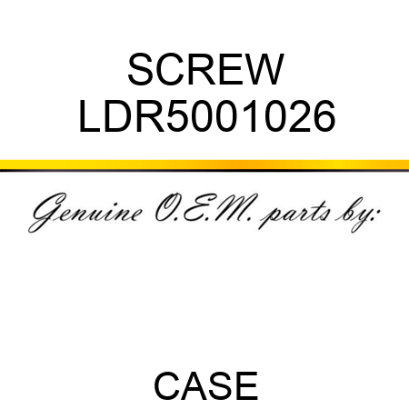 SCREW LDR5001026