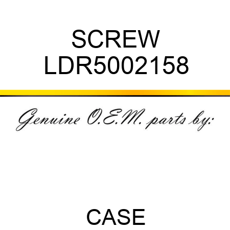 SCREW LDR5002158
