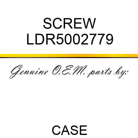 SCREW LDR5002779