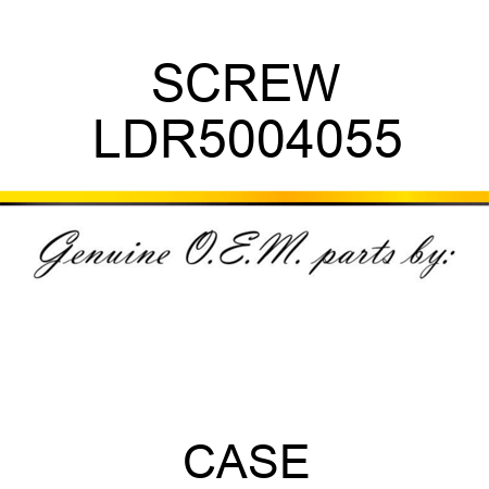 SCREW LDR5004055
