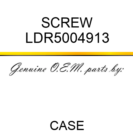SCREW LDR5004913