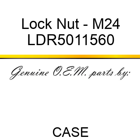 Lock Nut - M24 LDR5011560