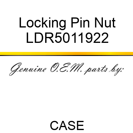 Locking Pin Nut LDR5011922