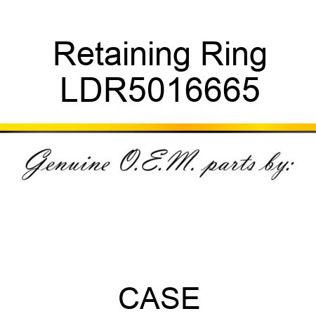 Retaining Ring LDR5016665