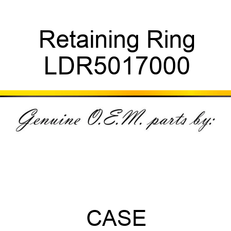 Retaining Ring LDR5017000