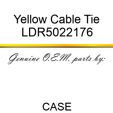 Yellow Cable Tie LDR5022176