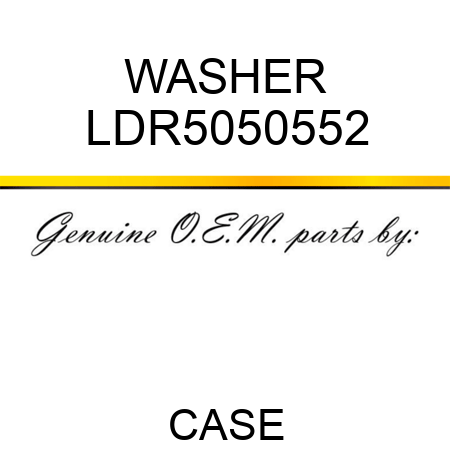 WASHER LDR5050552