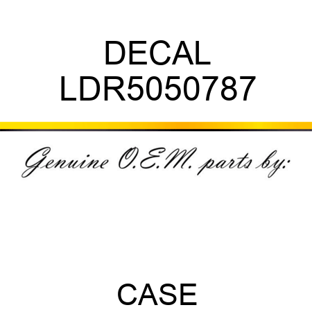 DECAL LDR5050787