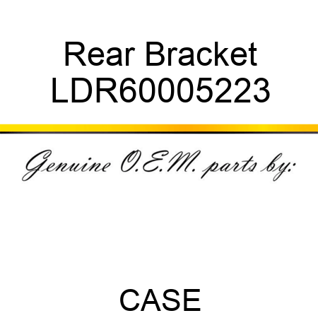 Rear Bracket LDR60005223