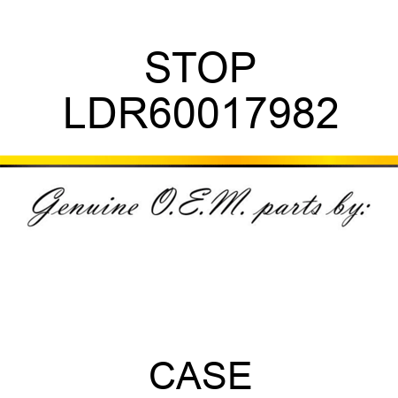 STOP LDR60017982