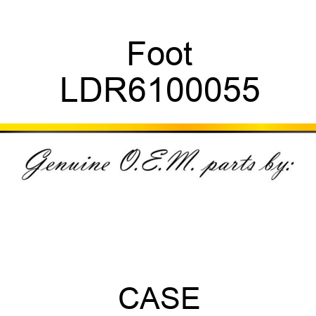 Foot LDR6100055
