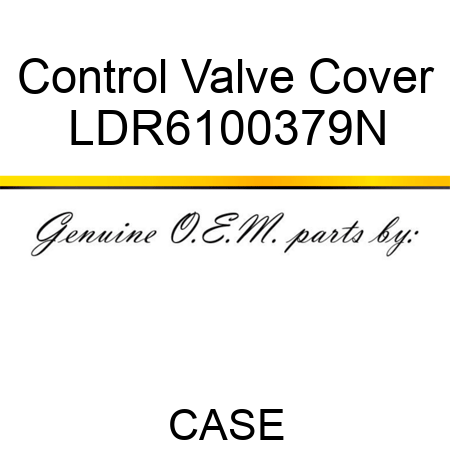 Control Valve Cover LDR6100379N