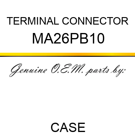 TERMINAL CONNECTOR MA26PB10