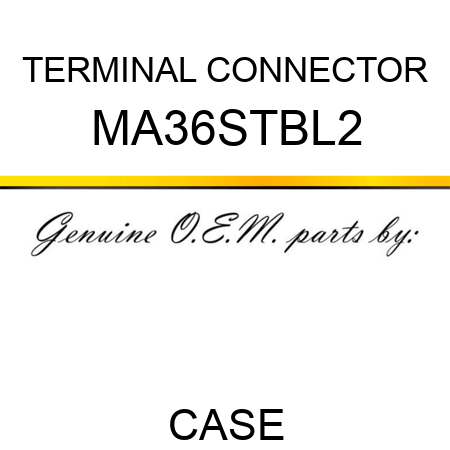 TERMINAL CONNECTOR MA36STBL2