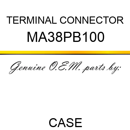 TERMINAL CONNECTOR MA38PB100
