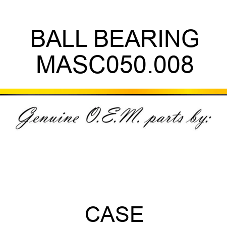 BALL BEARING MASC050.008