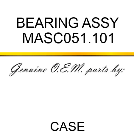 BEARING ASSY MASC051.101