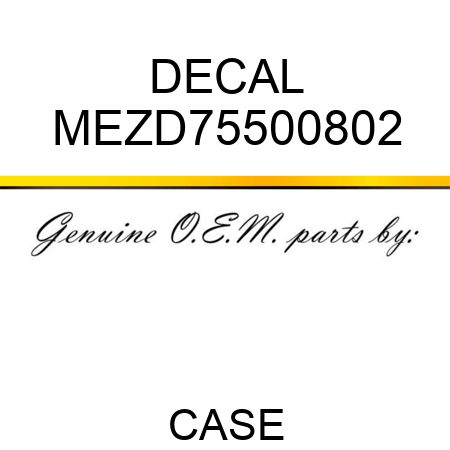 DECAL MEZD75500802