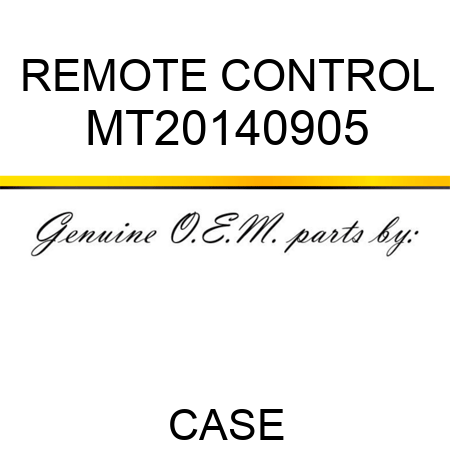 REMOTE CONTROL MT20140905