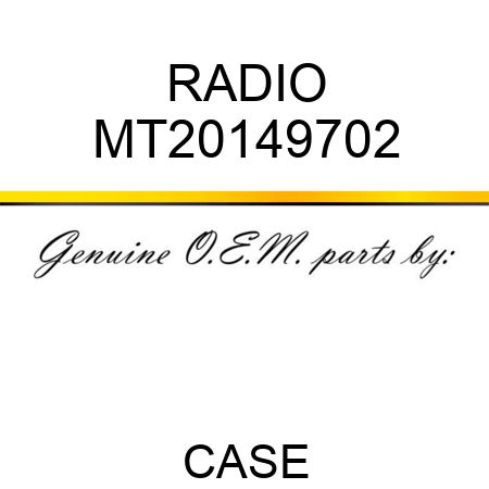 RADIO MT20149702