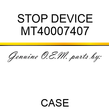 STOP DEVICE MT40007407